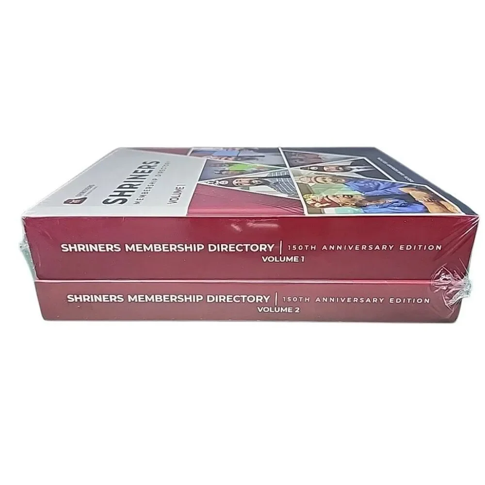 2022 Shriners Membership Directory-150th Anniversary Edition, Vol 1 and 2 Sealed